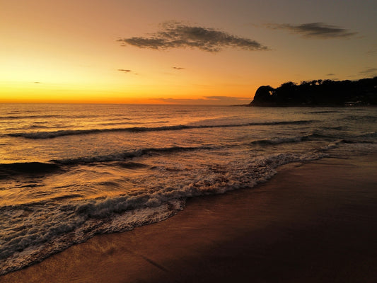Avoca Headland Sunrise - Premium Matte Paper Wooden Framed Poster