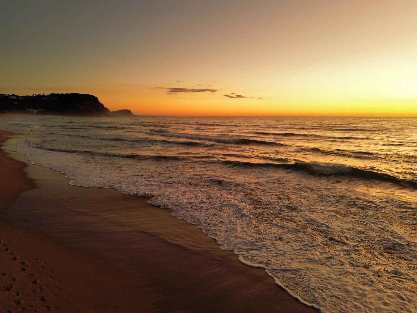 Headlands North Sunrise - Premium Matte Paper Wooden Framed Poster