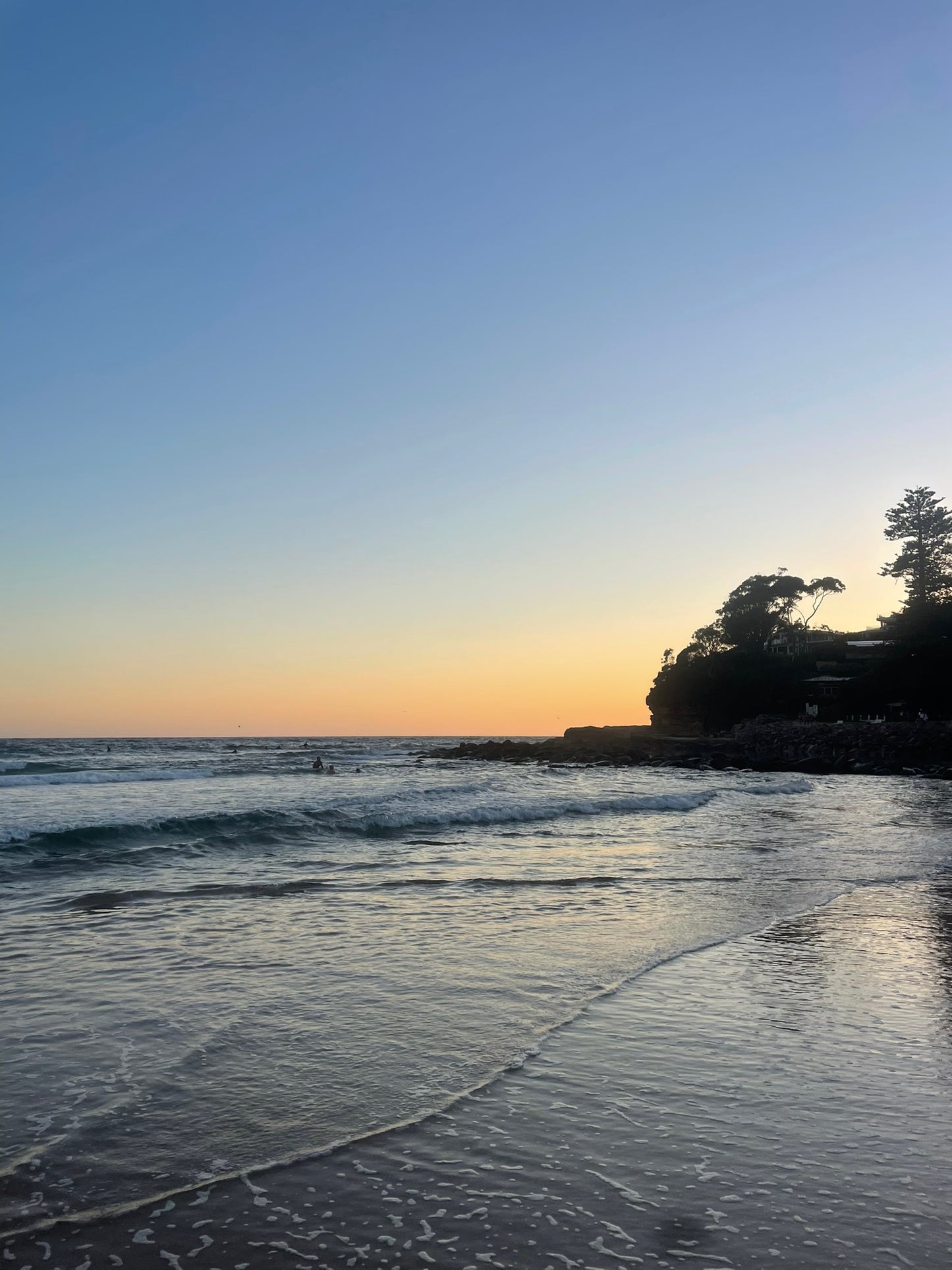 Pre Sunrise Point - Framed Canvas
