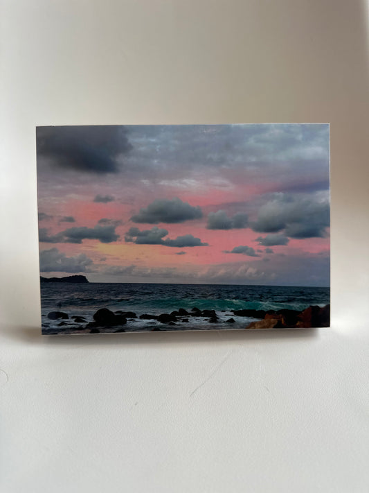 Block Mount - Pink Clouds